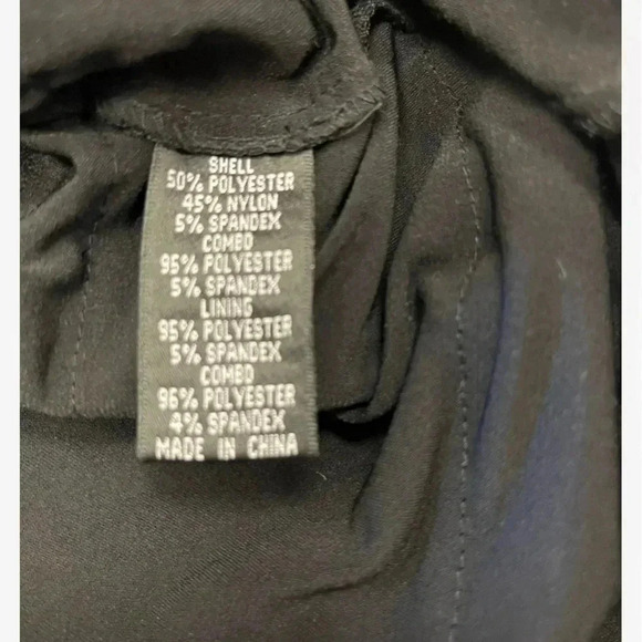 Adrianna Papell Black Sleeveless Formal Cocktail Tiered Midi Dress Size 10 - Picture 10 of 10